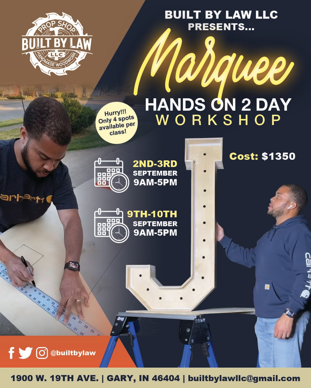 Marquee Hands on Workshop September 2-3
